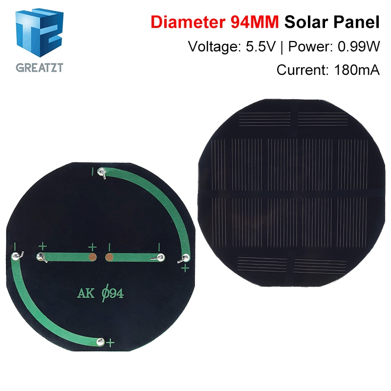 Jinko Solar Panel Cheetah - Солнечная панель GREATZT 5.5В 180мА, поликристаллическая,