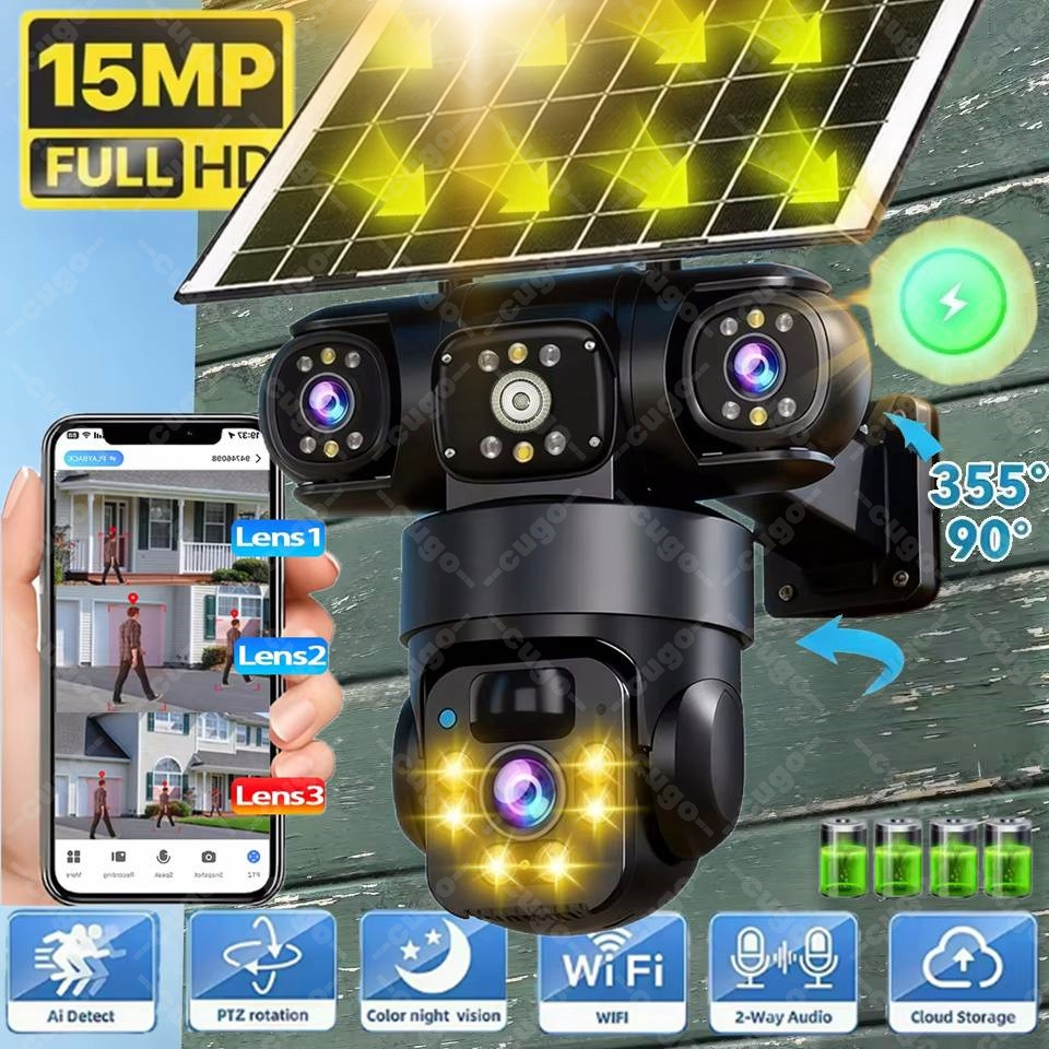 Jinko Solar Panel Cheetah - 8K HD солнечная камера видеонаблюдения с