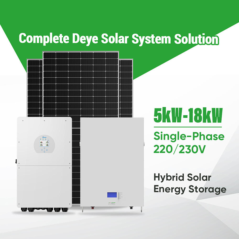 Solar Panel System 10Kw - Гибридная автономная солнечная система Deye 5