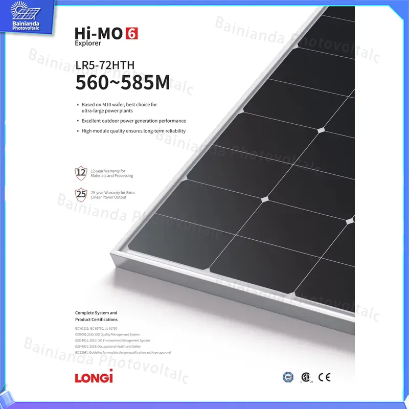 Солнечная панель LONGi Hi-MO X – обзор и цена Longi Panel Lr5